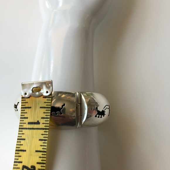 VTG Taxco México Sterling Silver Cuff Bracelet - Picture 9 of 9